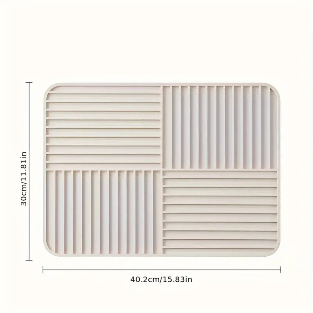 Ridged Foldable Multi-Purpose Drying Mat — product in use