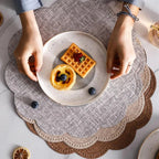 Scalloped Waterproof Placemat — product detail view