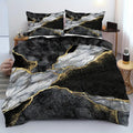 Jade Opulent Gold Accent Quilt Cover Set — alternate angle view