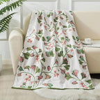 Floral Cotton Bath Towel — lifestyle shot