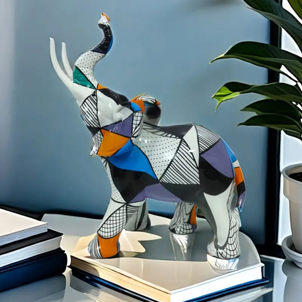 Luxury Abstract Elephant Figurine — product detail view