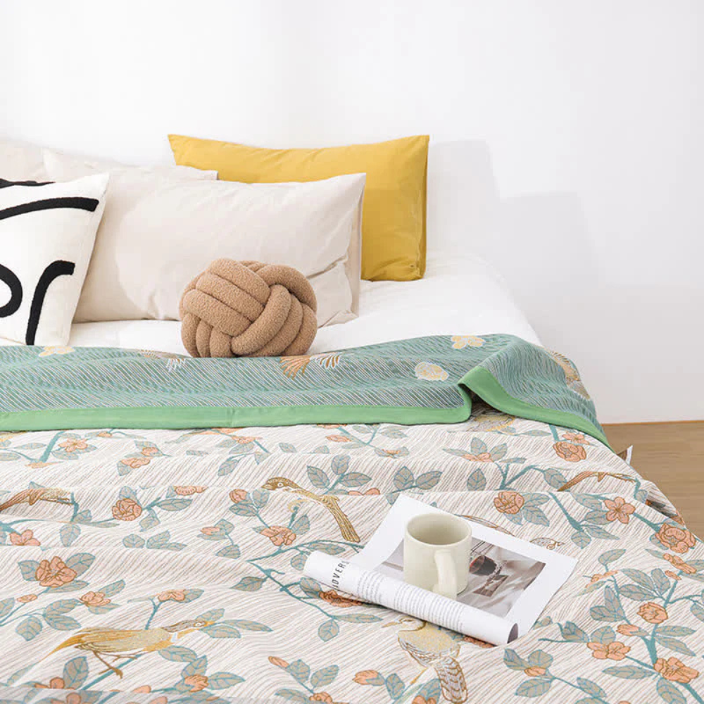 Avain Blooming Floral Blanket — product detail view