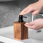 Walnut Aura Lotion & Soap Dispenser — product close-up