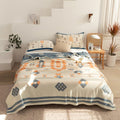 Chevron Design Four-Layer Cotton Blanket — product feature detail