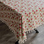 European Pastoral Small Floral Tablecloth — product detail view