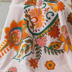 Floral Harmony Cotton Breathable Towel — product detail view