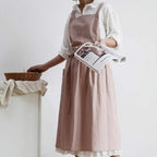 Multipurpose Cotton Apron With Pockets — product in use