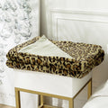 Wild Elegance Leopard Print Blanket — lifestyle shot