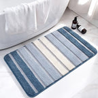 Lumiére Striped Absorbent Bath Mat — product close-up