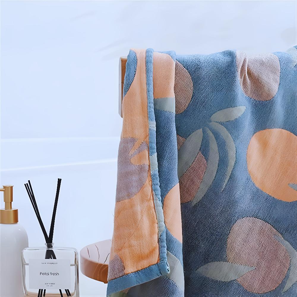 Peach Bath Summer Towel — product detail view