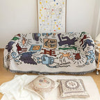 Bold Expressions Tassel Blanket — product close-up