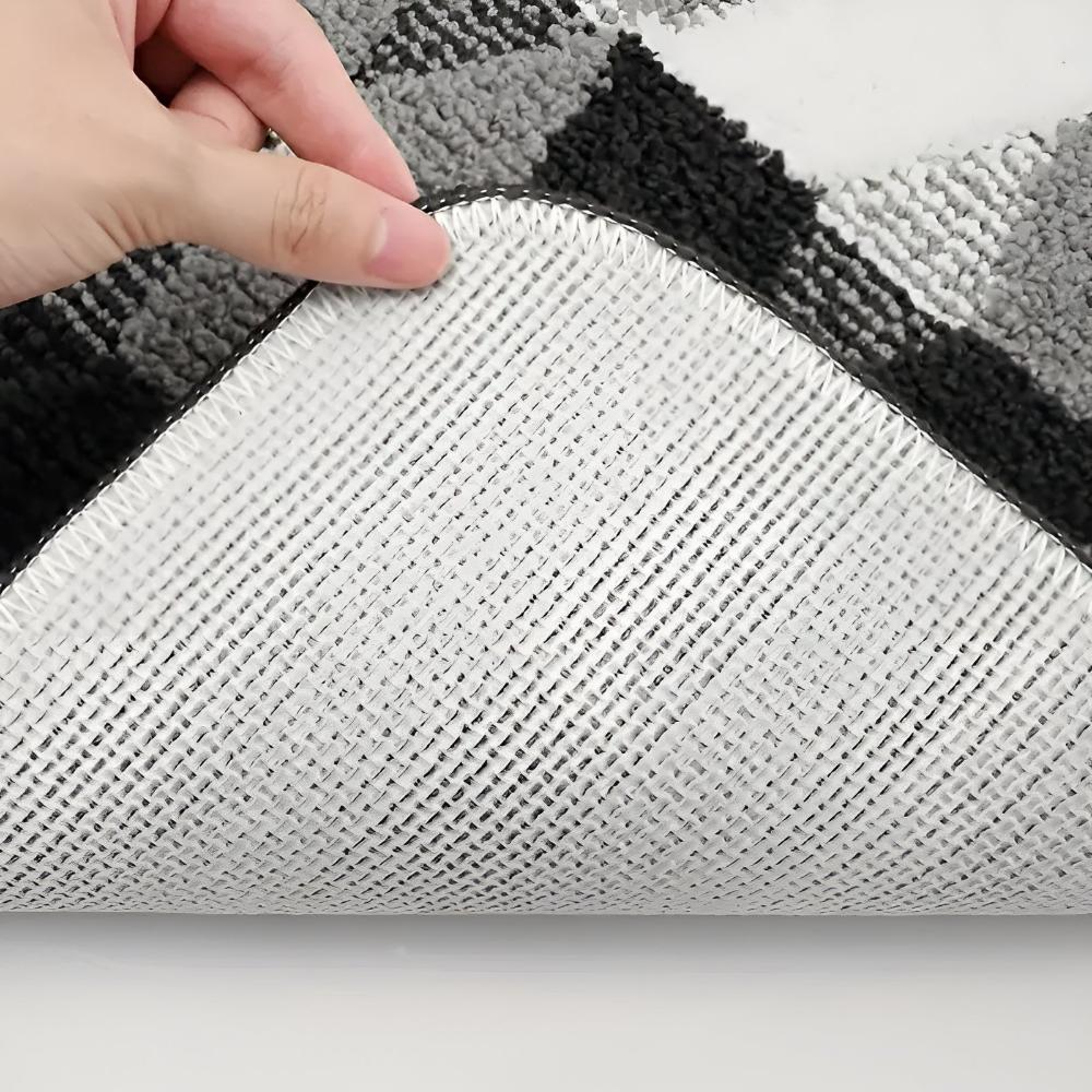Soft Microfibre Non-Slip Geometric Rug — additional view