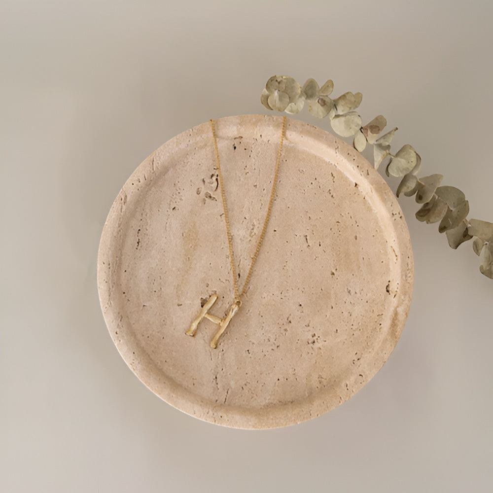 Pietra Natural Travertine Tray — product detail view