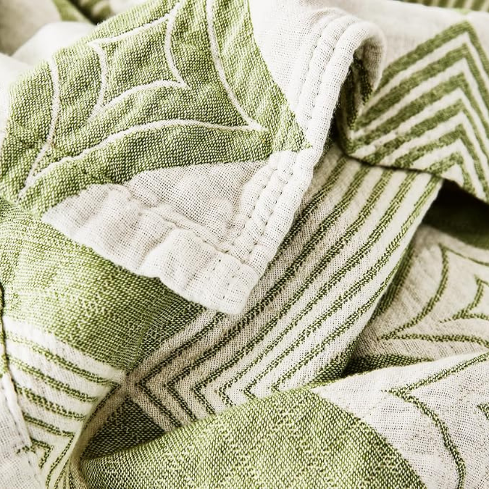 Diamond Geometric Pattern Blanket — lifestyle shot