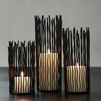 Black Iron Candle Holder — view 2