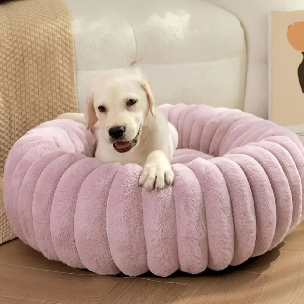 Purrfectly Plush Round Pet Bed — main product photo