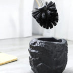 Retro Stone Ceramic Toilet Brush — product detail view