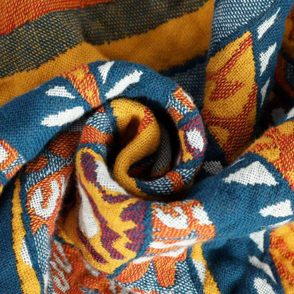 Golden Lotus Comfort Reversible Blanket — product close-up