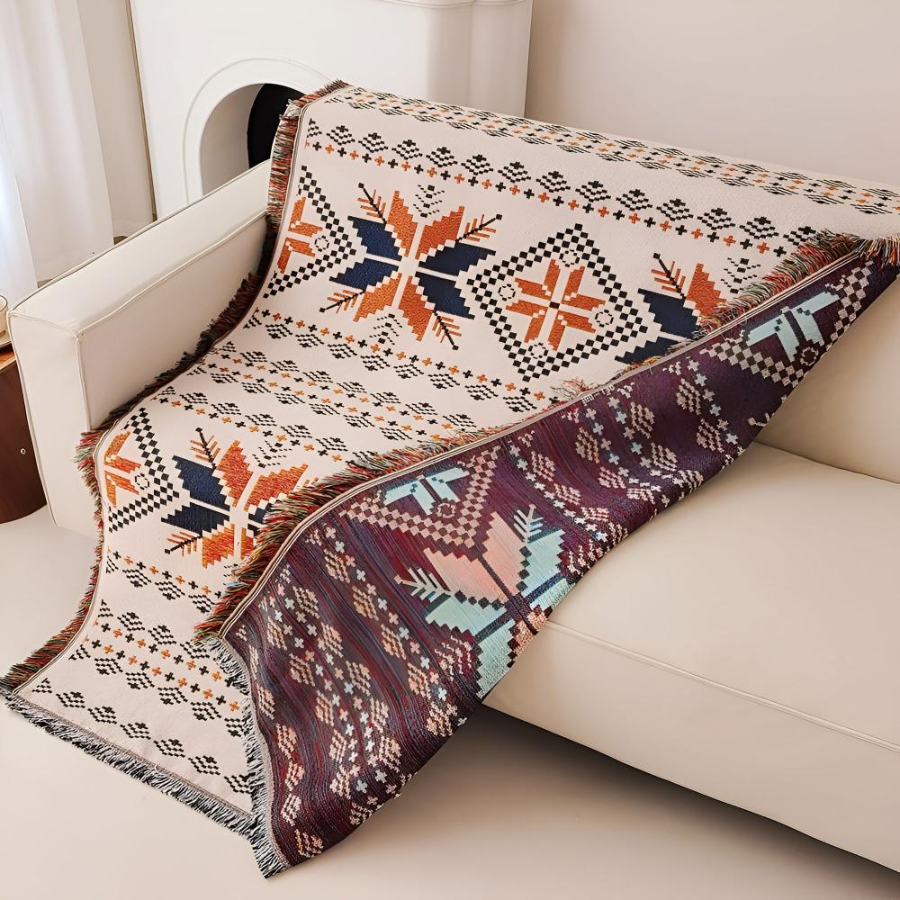 Moroccan Boho Pattern Picnic Mat — size and scale reference