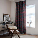 Cherry Bloom Botanical Tassel Curtain — main product photo