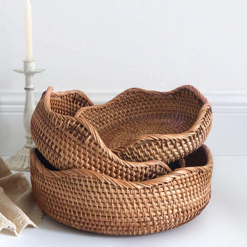 Stylish Handwoven Rattan Basket — main product photo