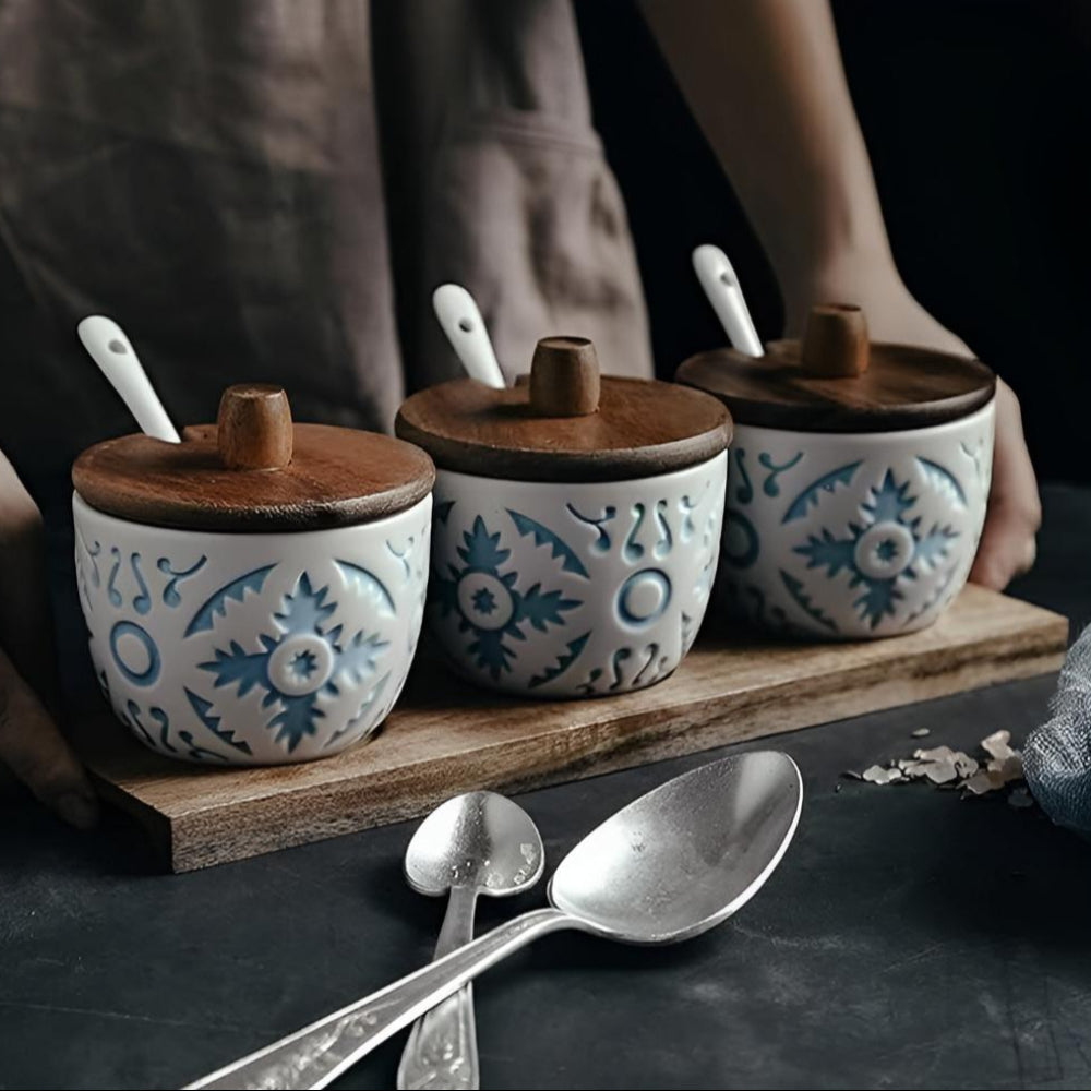 Ceramic Spice Jars Set — main product photo