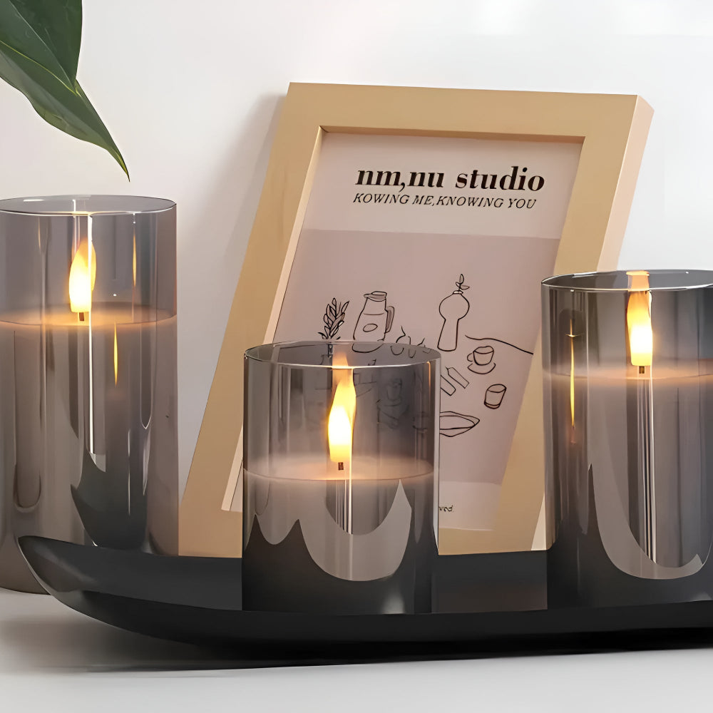 Ethereal 3D Flameless Candle | 3pcs Set — product in use