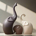 Modern Grace Elephant Sculptures — product in use