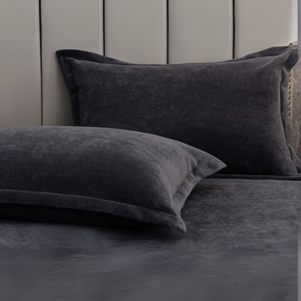 Fleece Comfort Pillow Covers — product close-up