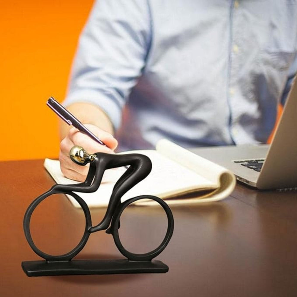 Momentum Nordic Cyclist Sculpture — lifestyle shot