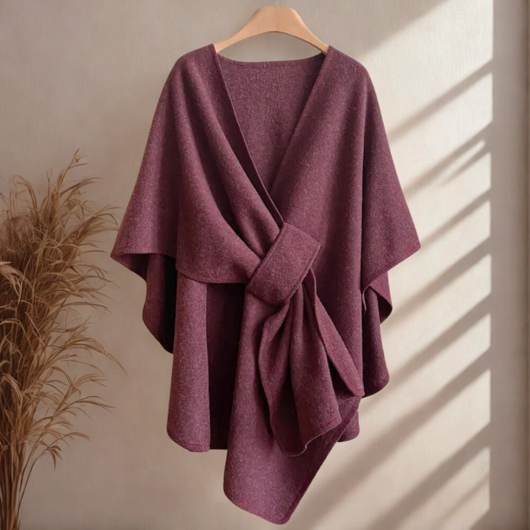 Luxurious Poncho Windproof Shawl Coat — lifestyle shot