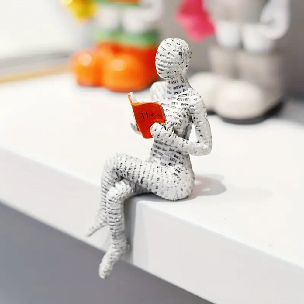 Woman Reading Shelf Decoration — product close-up