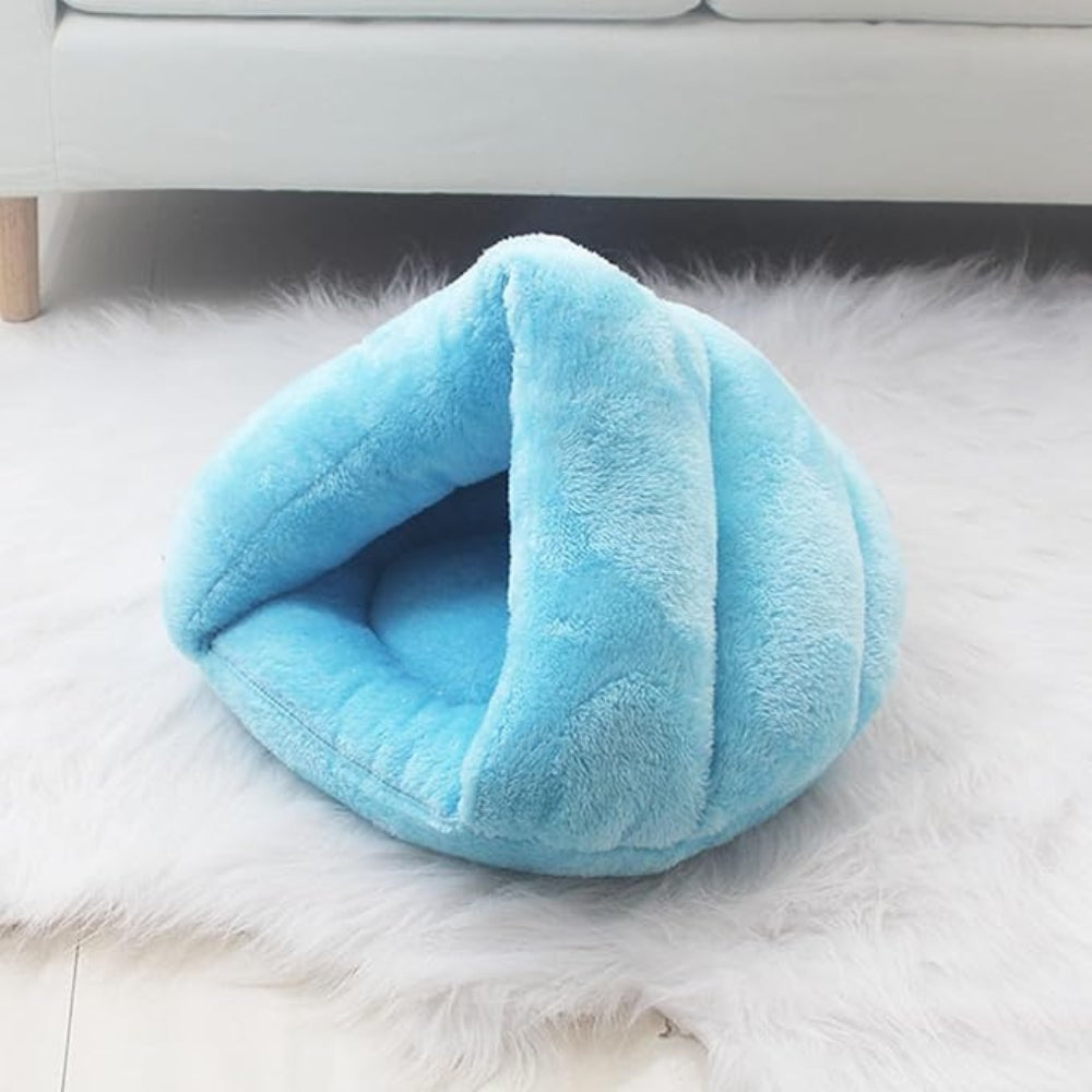 Polar-Fleece Pet Cave Bed — size and scale reference
