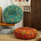 Moroccan-Inspired Plush Meditation Cushion — product in use