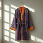 Pure Cotton Rustic Elegance Kimono Bathrobe — main product photo