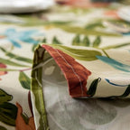 Monstera Leaves Cotton Tablecloth — product detail view