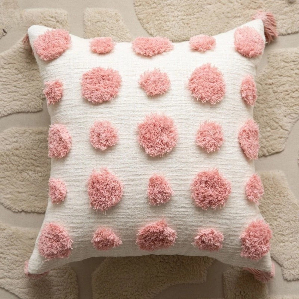 Tassel-Trimmed Boho Floral Cushions — alternate angle view
