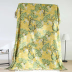 Lush Mulberry Trees Cotton Blanket — product detail view