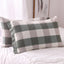 Forest Green Checkered Pillowcase