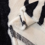 Wild Stripes Zebra Fleece Sofa Cover — lifestyle shot