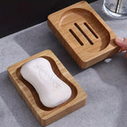 Natural Wooden Soap Dish — main product photo