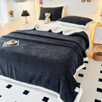 Fluffy Sherpa Shell Blanket — product detail view