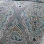 Paisley Aqua Teal Coverlet Set — alternate angle view