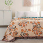 Rustic Cosy Boho Throw Blanket — product in use