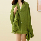 Pure Cotton Waffle Shawl Bath Towel — main product photo