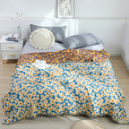 Daisy Dreamer Reversible Tassel Blanket — alternate angle view