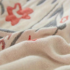 Versailles-Inspired Reversible Floral Blanket — product detail view
