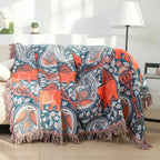 Soft Wander Tusk Cotton Blanket — product in use