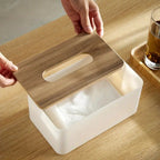 Clean Aesthetic Tissue Holder — product in use