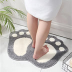 Cute Paw Print Bath Mat — lifestyle shot